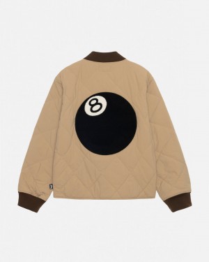 Stussy 8 Ball Prošiven Liner Jacket Jakne Muške Smeđe Srbija | WWU-3268