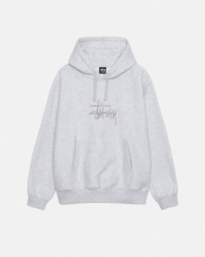 Stussy Basic Applique Hoodie Majica s Kapuljačom Muške Sive Srbija | BBT-0200