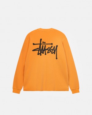 Stussy Basic Stock Ls Thermal Topi Muške Narančaste Srbija | WVE-0253