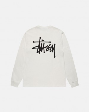 Stussy Basic Stussy LS Tee Pigment Dyed Tees Ženske Bež Srbija | XQT-1907