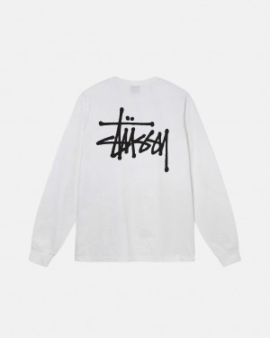 Stussy Basic Stussy Ls Tee Tees Ženske Bijele Srbija | UEE-4521