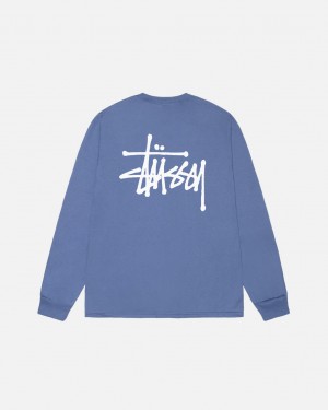 Stussy Basic Stussy Ls Tee Tees Ženske Kraljevska Plava Plave Srbija | GQX-5515