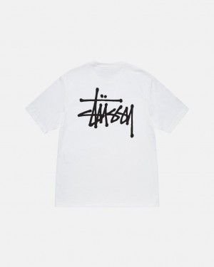 Stussy Basic Stussy Tee Tees Muške Bijele Srbija | CZX-7015