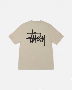 Stussy Basic Stussy Tee Tees Muške Kaki Boja Srbija | BQB-9008