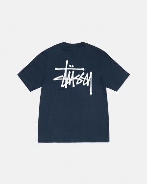 Stussy Basic Stussy Tee Tees Muške Tamnoplave Srbija | OPU-0102