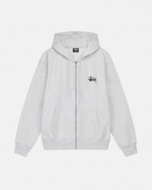 Stussy Basic Stussy Zip Hoodie Majica s Kapuljačom Ženske Sive Srbija | XSL-4865