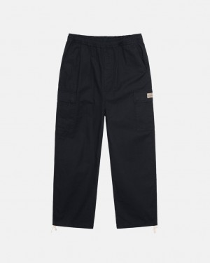 Stussy Beach Pant Ripstop Cargo Hlače Ženske Crne Srbija | KSH-8534