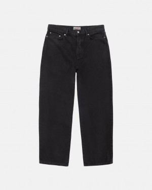 Stussy Big Ol' Jean Washed Canvas Denim Ženske Crne Srbija | NIQ-2389