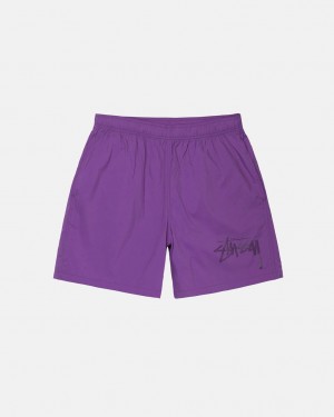 Stussy Big Stock Najlon Short Kratke Hlače Muške Ljubičaste Srbija | WYE-7032