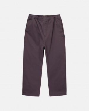 Stussy Brushed Beach Pant Hlače Muške Bordo Srbija | UWC-3001