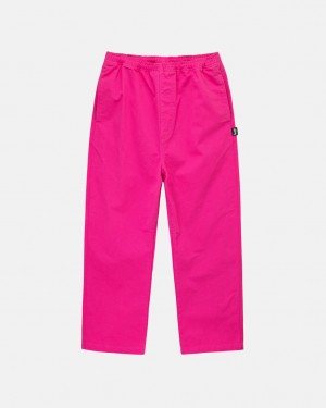 Stussy Brushed Beach Pant Hlače Muške Roze Srbija | PAT-3149