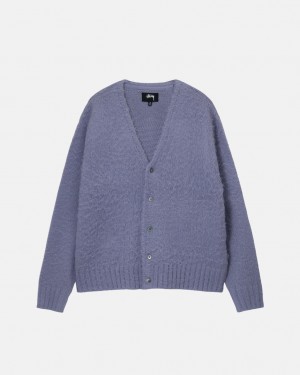 Stussy Brushed Cardigan Džemperi Ženske Ljubičaste Srbija | OMC-3178