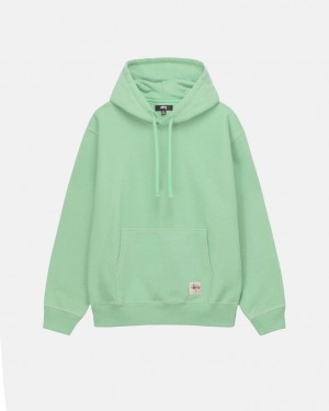 Stussy Contrast Stitch Label Hood Dukserice Ženske Zelene Srbija | ZVO-6445