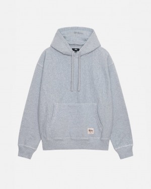 Stussy Contrast Stitch Label Hoodie Majica s Kapuljačom Ženske Sive Srbija | GYX-5107