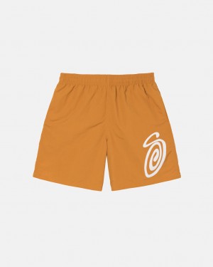 Stussy Curly S Water Short Kupaći Kostimi Ženske Narančaste Srbija | VFI-7746