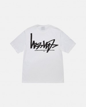 Stussy Flipped Tee Tees Muške Bijele Srbija | UDI-3394