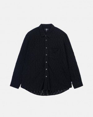 Stussy Lace Ls Shirt Košulje Ženske Crne Srbija | HDQ-9841