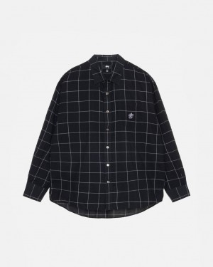 Stussy Light Weight Classic Shirt Košulje Ženske Crne Srbija | ZHL-9398