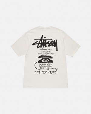 Stussy Old Phone Tee Pigment Dyed Tees Muške Bež Srbija | UEH-8377