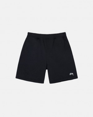 Stussy Overdyed Stock Logo Sweat Short Sweatshorts Muške Crne Srbija | IWE-7534