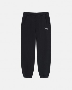 Stussy Overdyed Stock Logo Sweatpant Trenirke Ženske Crne Srbija | QWX-8330