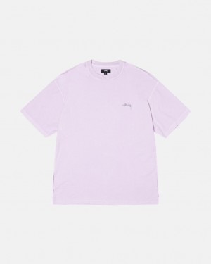 Stussy Pig. Dyed Inside Out Crew Tees Muške Ljubičaste Srbija | NLF-8431