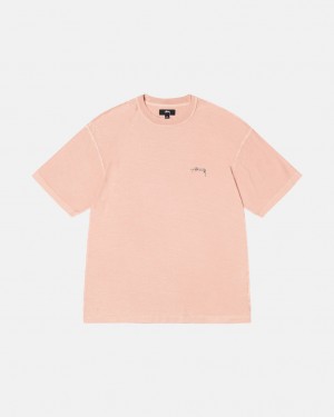 Stussy Pig. Dyed Inside Out Crew Tees Ženske Svijetlo Roze Srbija | MST-5820