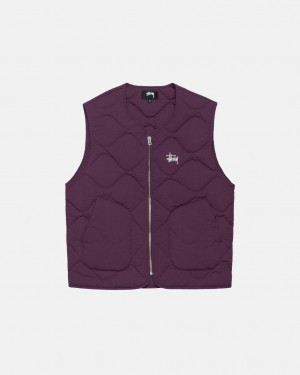 Stussy Recycled Najlon Liner Vest Prsluk Muške Fuksije Srbija | FYF-8551