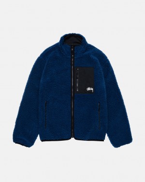 Stussy Sherpa Reversible Jacket Jakne Muške Plave Srbija | WSS-2980