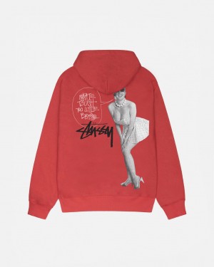 Stussy Skate Tough Hoodie Majica s Kapuljačom Muške Crvene Srbija | HHT-9169