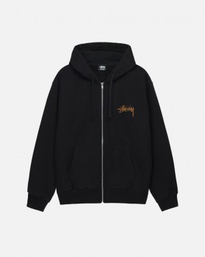 Stussy Skate Tough Zip Hoodie Majica s Kapuljačom Ženske Crne Srbija | CHF-5833