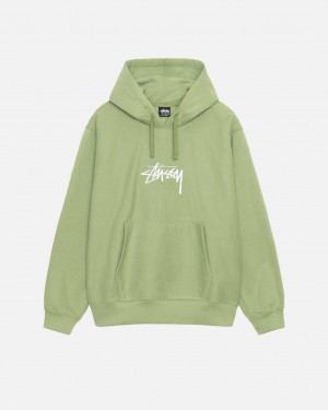 Stussy Stock Logo Applique Hood Dukserice Ženske Zelene Srbija | OVX-5813