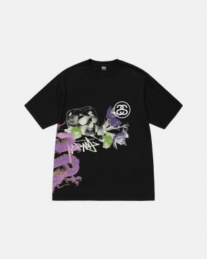 Stussy Strike Pigment Dyed Tee Tees Muške Crne Srbija | LNV-1306