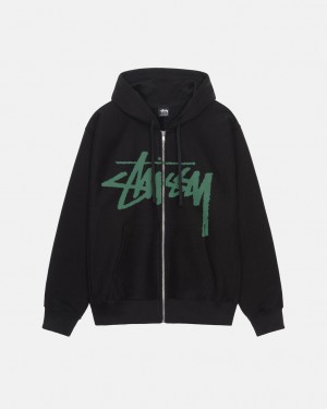 Stussy Venus Zip Hood Dukserice Ženske Crne Srbija | GUI-3763