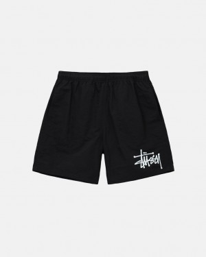 Stussy Water Short Big Basic Kratke Hlače Muške Crne Srbija | GDT-2754