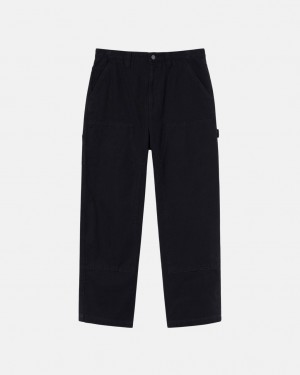 Stussy Work Pant Canvas Hlače Muške Crne Srbija | JFC-9948