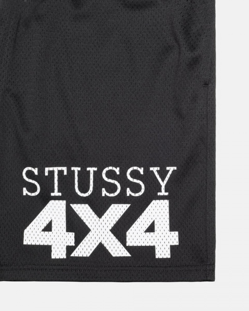 Stussy 4X4 Mesh Short Kratke Hlače Ženske Crne Srbija | VSS-7639