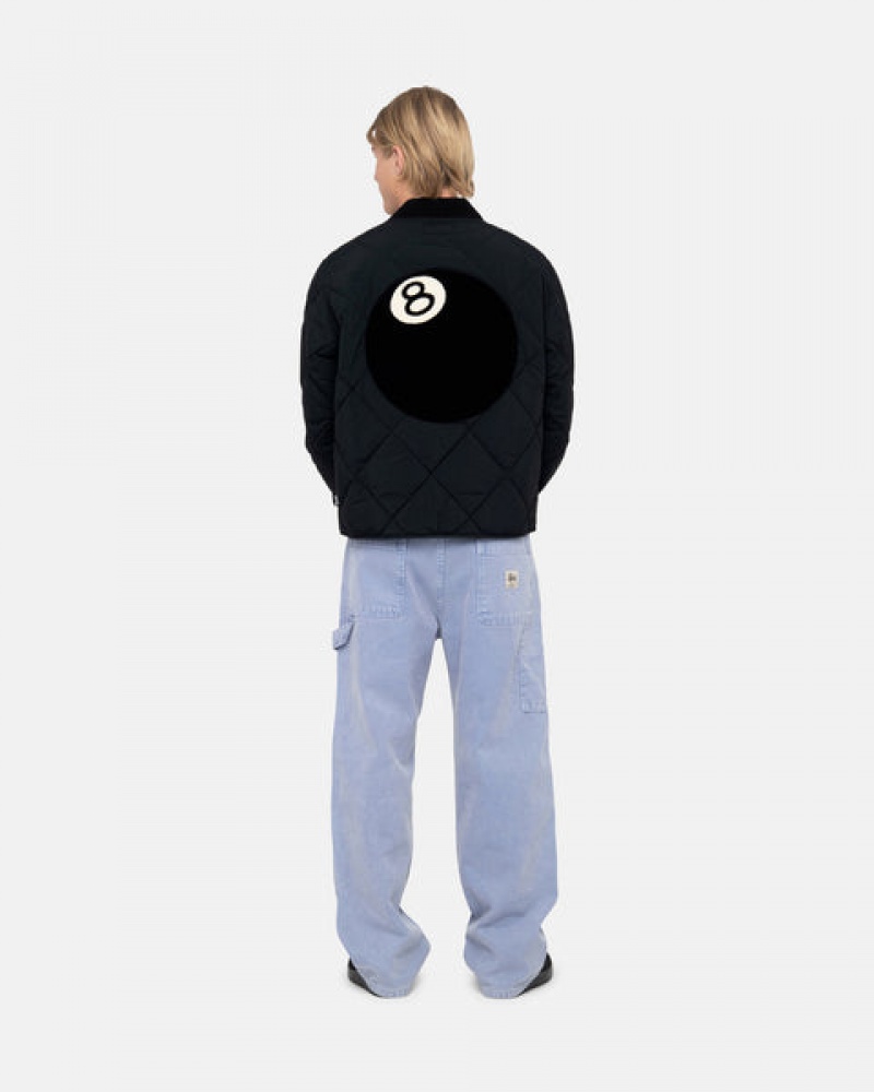 Stussy 8 Ball Prošiven Liner Jacket Jakne Ženske Crne Srbija | FBL-6189