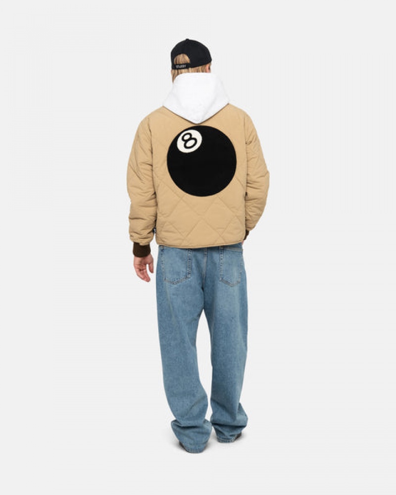 Stussy 8 Ball Prošiven Liner Jacket Jakne Ženske Smeđe Srbija | LCE-3090