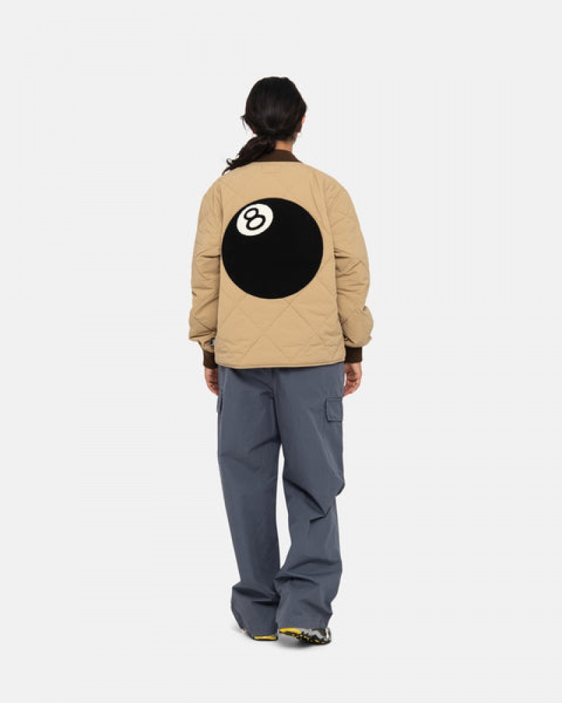 Stussy 8 Ball Prošiven Liner Jacket Jakne Ženske Smeđe Srbija | LCE-3090