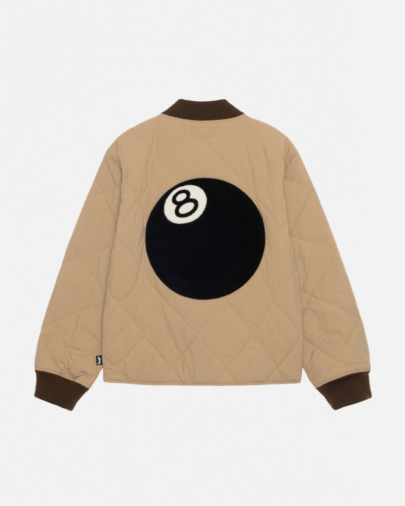 Stussy 8 Ball Prošiven Liner Jacket Jakne Ženske Smeđe Srbija | LCE-3090