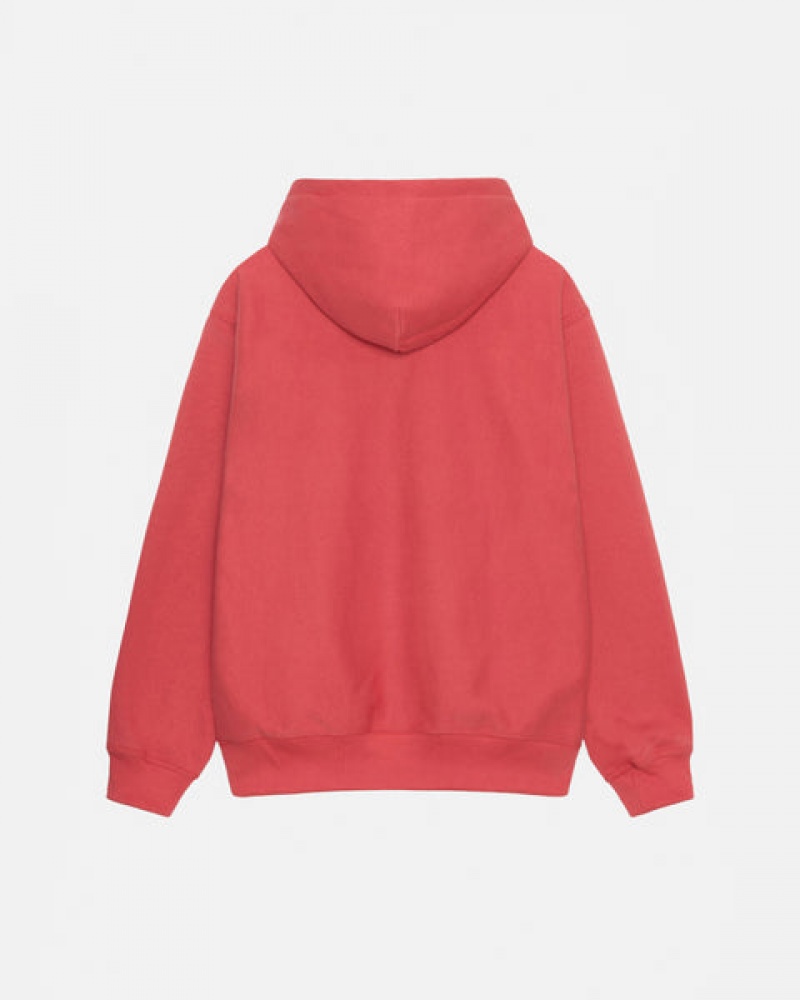 Stussy Basic Applique Hood Dukserice Ženske Crvene Srbija | SFO-8851