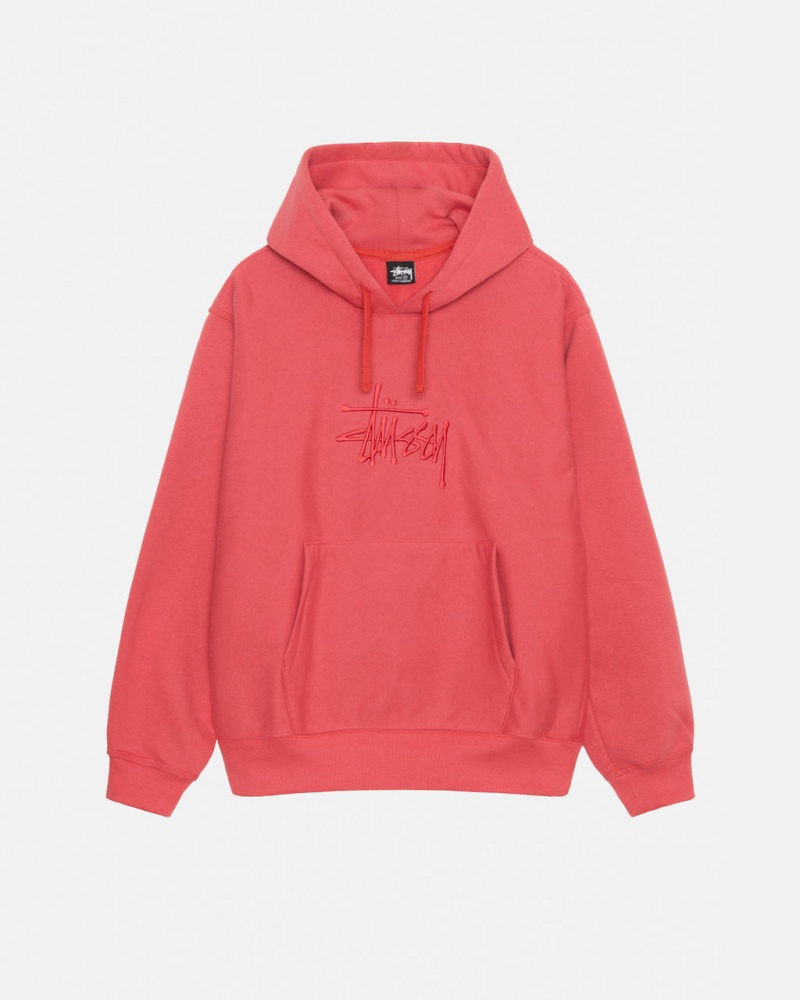 Stussy Basic Applique Hood Dukserice Ženske Crvene Srbija | SFO-8851