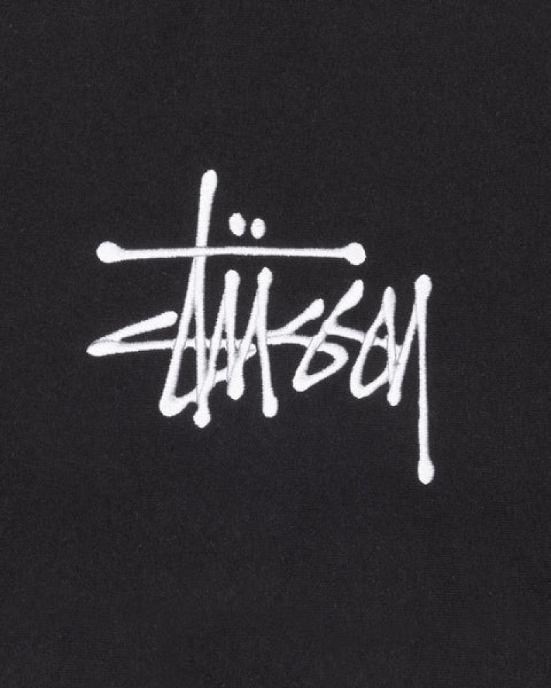 Stussy Basic Applique Hoodie Majica s Kapuljačom Ženske Crne Srbija | GGH-5030