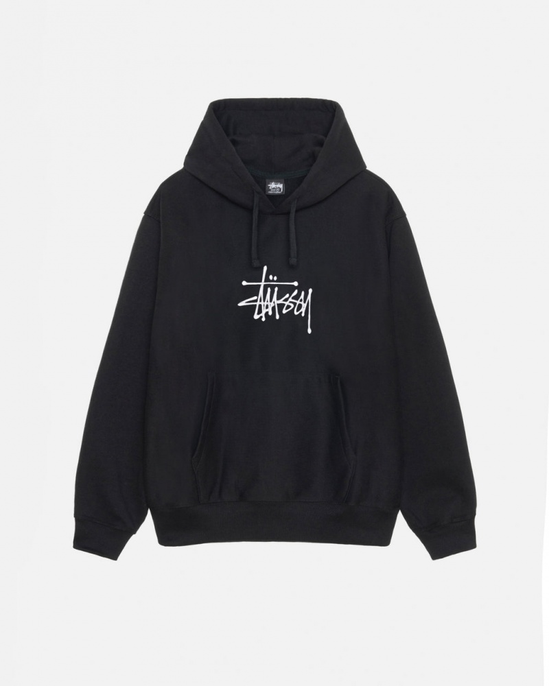 Stussy Basic Applique Hoodie Majica s Kapuljačom Ženske Crne Srbija | GGH-5030