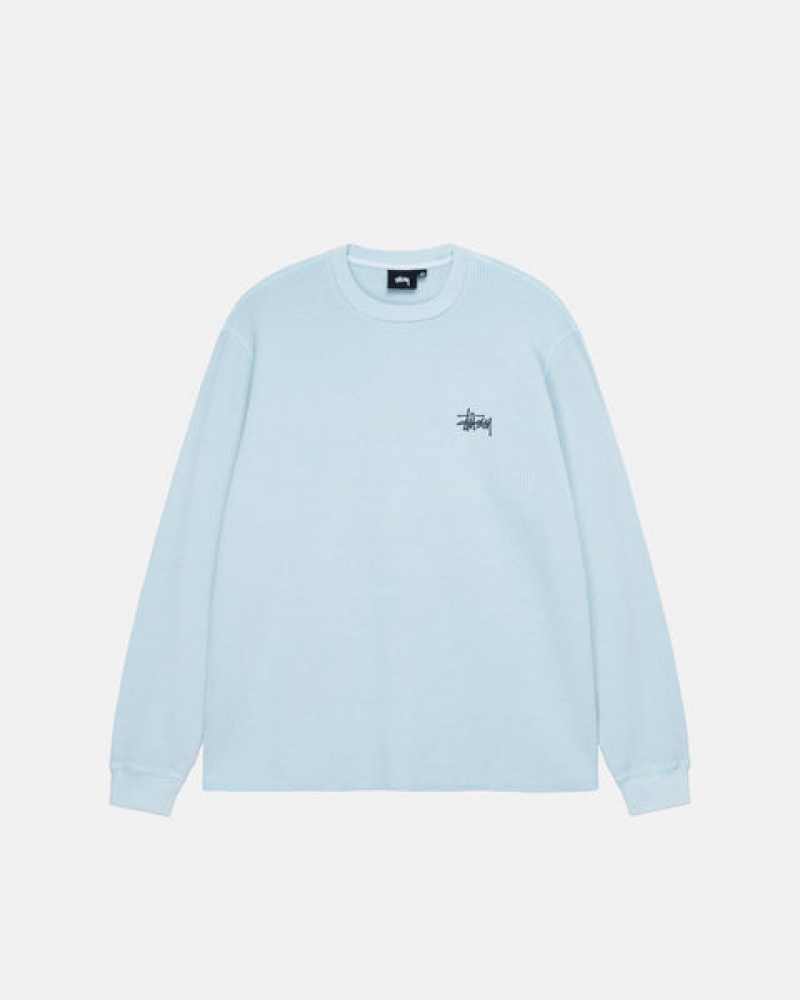 Stussy Basic Stock Ls Thermal Topi Muške Svijetlo Plave Srbija | DUW-3876