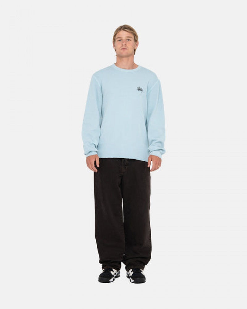 Stussy Basic Stock Ls Thermal Topi Muške Svijetlo Plave Srbija | DUW-3876