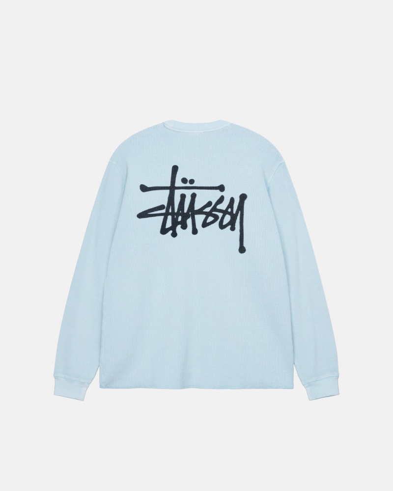 Stussy Basic Stock Ls Thermal Topi Muške Svijetlo Plave Srbija | DUW-3876