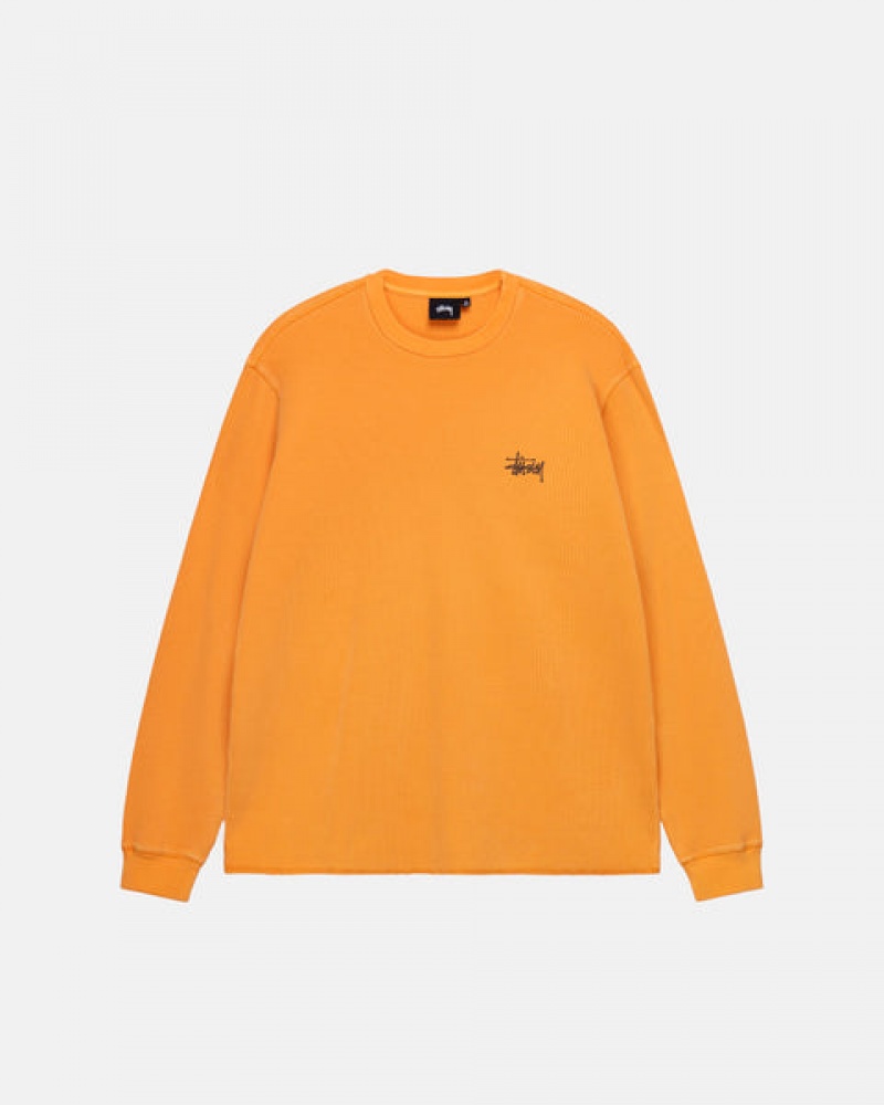 Stussy Basic Stock Ls Thermal Topi Muške Narančaste Srbija | WVE-0253