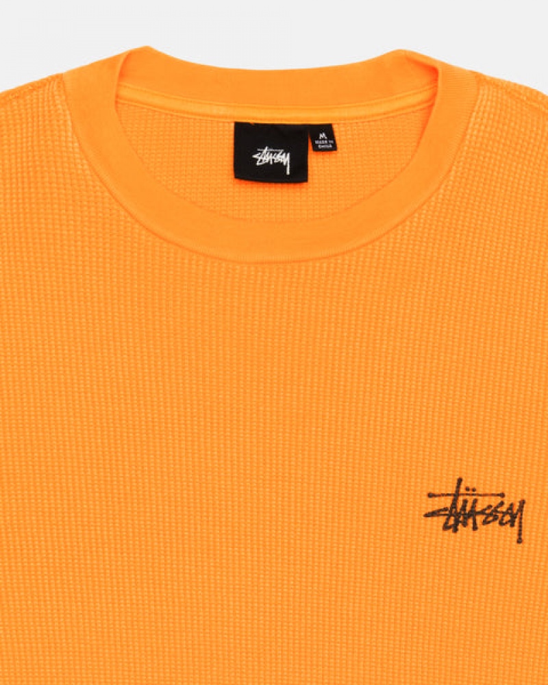 Stussy Basic Stock Ls Thermal Topi Muške Narančaste Srbija | WVE-0253